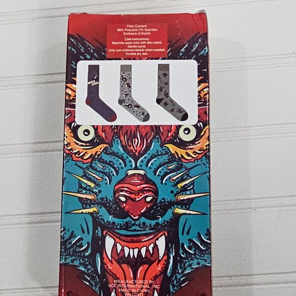 Good Boy Holiday Fun No Regrets Crew Sock 3 Pack Men's Size 6-12 NIP - Picture 7 of 9